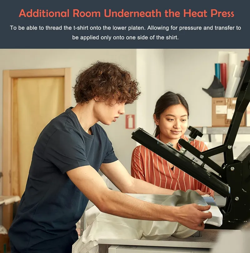 Delclynee Slide Out Heat Press Machine for T Shirts